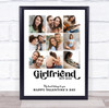 Photo Collage Valentine's Day 9-Photo Custom Gift For Girlfriend Print Or Canvas