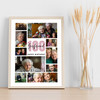 Photo Collage 100th Birthday Custom Gift For Girlfriend 10-Photo Print Or Canvas