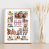 Photo Collage 50th Birthday Custom Gift For Grandmother 10-Photo Print Or Canvas