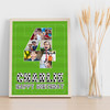 Photo Collage 7-Photo 4th Birthday Custom Gift For Boys Football Print Or Canvas