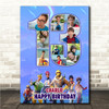 Photo Collage 10-Photo 13th Birthday Gift For Teen Boys Fortnite Print Or Canvas
