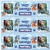 Personalised Party Banner For Birthday With Photo Bluey Kids