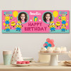 Personalised Party Banner For Birthday With Photo Girls Minions Kids