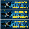 Personalised Party Banner For Kids Birthday Boys Batman Any Age