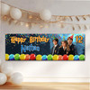 Personalised Party Banner For Kids Birthday Boys Harry Potter Any Age