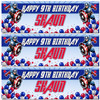 Personalised Party Banner For Kids Birthday Boys Marvel Captain America Any Age