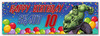 Personalised Party Banner For Kids Birthday Boys Marvel Superhero Hulk Any Age