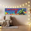 Personalised Party Banner For Kids Birthday Boys Marvel Superhero Hulk Any Age