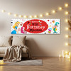 Personalised Party Banner For Kids Birthday Girls Alice In Wonderland Any Age