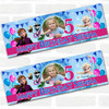 Personalised Party Banner For Kids Birthday Girls Any Age Frozen With Photo