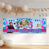 Personalised Party Banner For Kids Birthday Girls Any Age Frozen With Photo