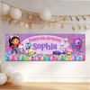 Personalised Party Banner For Kids Birthday Girls Gabby's Dollhouse Balloons