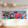 Personalised Party Banner For Kids Birthday Marvel Superhero's Photo Any Age