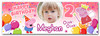 Personalised Party Banner For Kids Birthday Peppa Pig Balloons Photo Any Age