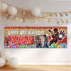Personalised Party Banner For Kids Birthday With Photo Marvel Iron Man Any Age