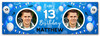 Personalised Party Banner For 13th Birthday With Photo Male Blue Balloons
