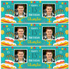 Personalised Party Banner For 13th Birthday With Photo Male Turquoise Cake