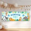 Personalised Party Banner For Birthday Boys Jungle Animals Kids