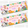 Personalised Party Banner For Birthday Girls Jungle Animals Kids