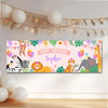 Personalised Party Banner For Birthday Girls Jungle Animals Kids