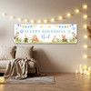 Personalised Party Banner For Birthday Male Woodland Animals
