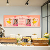 Personalised Party Banner For Birthday With Photo Girls Ballerina Gold Kids