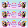 Personalised Party Banner For Birthday With Photo Girls Unicorn Kids