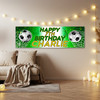 Personalised Party Banner For Kids Birthday Boys Football Any Age