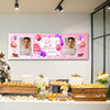 Personalised Party Banner For 25th Birthday With Photo Female Pink Cake