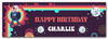 Personalised Party Banner For Birthday 1970's Theme Disco Purple