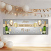 Personalised Party Banner For Birthday Champagne Gold Balloons