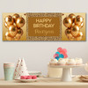 Personalised Party Banner For Birthday Female Giraffe Animal Print