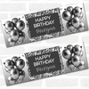 Personalised Party Banner For Birthday Female Zebra Animal Print