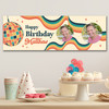 Personalised Party Banner For Birthday With Photo 1970's Disco