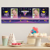 Personalised Party Banner For Birthday With Photo 1980's Purple