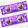 Personalised Party Banner For Birthday With Photo Female Purple Balloons