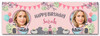 Personalised Party Banner For Birthday With Photo Female Spa Pamper Bunting Pink