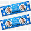 Personalised Party Banner For Birthday With Photo Male Blue Balloons