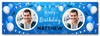 Personalised Party Banner For Birthday With Photo Male Blue Balloons