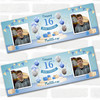 Personalised Party Banner For 16th Birthday With Photo Male Blue Balloon Gift