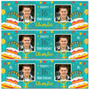 Personalised Party Banner For 16th Birthday With Photo Male Turquoise Cake