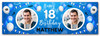 Personalised Party Banner For 18th Birthday With Photo Male Blue Balloons