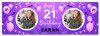 Personalised Party Banner For 21st Birthday With Photo Female Purple Balloons