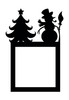 Light Switch Surround Christmas Decor Tree Snowman Decorative Switch Cover Frame