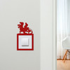 Light Switch Surround Kids Room Sledding Christmas Decor Switch Cover Frame
