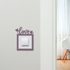 Light Switch Surround Love Word Heart Decorative Switch Plate Cover Frame