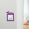Light Switch Surround Love Word Heart Decorative Switch Plate Cover Frame
