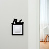 Light Switch Surround Boy Reading Book Decorative Switch Plate Cover Frame