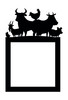 Light Switch Surround Farm Animals Kids Room Decorative Switch Plate Cover Frame