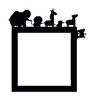 Light Switch Surround Kids Room Safari Animals Decorative Switch Cover Frame